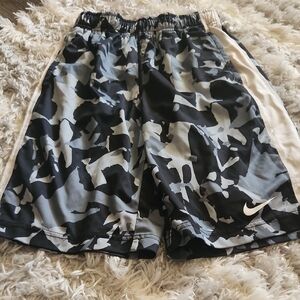 Nike Black and White Camo Athletic Shorts